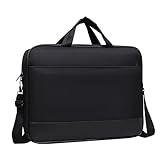 LEEINTO Laptop-Tasche, 15,6-Zoll-Computertasche, leichte Umhängetasche, große Kapazität, Umhängetasche für Arbeit, Geschäftsreisen, H