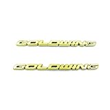 Motorrad 3D Logo Abzeichen Aufkleber Cover Emblem GL 1800 Aufkleber Für H&onda Goldwing Gold Wing 1800 GL1800 GL1500 GL1200 GL1100 GL1000 Zubehör (Color : Gold)