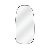INSPIRE - Länglicher Spiegel Glam - H. 78 x B. 40 cm - Hängespiegel mit abgerundeten Ecken - Metall - Verg