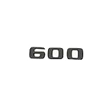 MIANXIAORUN Glänzendes schwarzes 50S4M 38S4M 40S 60S B550 850S ABS-Emblem, kompatibel for Mercedes Benz Brabus S W221 W222 W223, Kofferraum-Abzeichen-Logo-Aufkleber (Color : 600, Size : Glossy Black