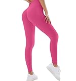 Getervb Scrunch Butt Leggings Damen Push Up Sports Leggings High Waist Seamless Sporthose Blickdichte Gym Jogging Yoga H