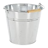 Mojawo Zink Putzeimer Wassereimer Eimer Angeln Camping Blecheimer Haushaltseimer Zinkeimer Dekoeimer 10L