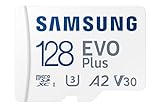 Samsung Evo Plus 128 GB SDXC U3 Class 10 A2 130 MB/s mit Adapter Version 2021 (MB-MC128KA/EU)