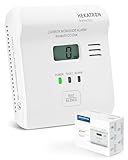 Hekatron KonexXt CO One – Kohlenmonoxid Melder 10 Jahre Batterie – CO Melder mit übersichtlichem Display und Test-Alarm-Taste, einfache I