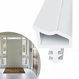EFUTURETIME Türdichtung Weiß【10m】-Zimmertürdichtung perfekt für Holztüren zur Schalldämmung und Kollisionsvermeidung Zargendichtung