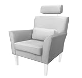 MartHome Modern Sessel Relaxsessel für Wohnzimmer Maximo Stuhl - Einzelsofa Loungesessel Wohnzimmersessel, Stoff Sessel - Relax Sessel TV Ohrensessel (Hellgrau MG39)