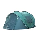 Hodeffior Camping Instant Zelt 3-4 Personen Pop Up Zelt für Familie mit Tragetasche Wasserabweisend Tragbar Strandzelt für Outdoor Camping Wandern, Grü