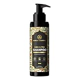 KORUS ESSENTIAL Sheabutter-Shampoo mit Zwiebel- und Hibiskus-Extrakt für geschädigtes und trockenes Haar, 200