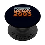 Legendary Since Januar 2003 Awesome Birthday Retro Party PopSockets mit austauschbarem PopGrip