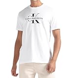 Calvin Klein T-Shirt DISRUPTED Outline J30J325190YAF, weiß, M