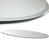 Euro Tische Glasplatte für Kaminofen und Tischplatte in 100x60cm Facettenschliff, Schutzplatte mit 6mm ESG Sicherheitsglas, Funkenschutzplatte, Glasboden für Kamin (Klarglas)