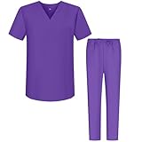 MISEMIYA - Unisex-Schrubb-Set - Medizinische Uniform mit Oberteil und Hose ref.6801-6802 - Medium, F