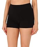 Merry Style Damen Shorts Radlerhose Unterhose Hotpants Kurze Hose Boxershorts aus Baumwolle MS10-359(Schwarz,S)