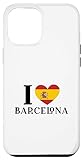 Hülle für iPhone 15 Plus I love Barcelona Spanien Herz Spanische Flagg
