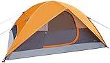 Amazon Basics Kuppelzelt für 4 Personen, orange / g