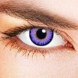 Eye-Effect Kontaktlinsen Violette Jahreslinsen, mehrfarbig / 0 Dioptrien, 2 Stück