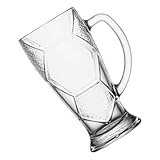 BEBEMOKO Bierkrug mit Praktischer Fußball Becher für Partys und Veranstaltungen für Kalte Getränke Wie Bier Saft und Stilvolles Design für Z