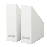 Kvissle Ikea 2-er Pack, weiß-Stehsammler, Metall, Stahl, Struktur Ik