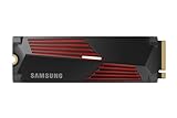 Samsung 990 PRO Heatsink NVMe M.2 SSD mit Kühlkörper, 4 TB, PCIe 4.0, 7.450 MB/s Lesen, 6.900 MB/s Schreiben, Interne SSD mit RGB für PC-/Konsolen-Gaming und Videobearbeitung, MZ-V9P4T0CW