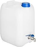 20 L Wasserkanister BPA-frei mit verzinkt Hahn Wasserbehälter Kanister Trinkwasserk