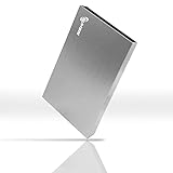 SUHSAI 320 GB externe Festplatte USB 2.0 tragbare HDD Speicher und Backup Festplatte Speicher Erweiterung,Ultra Slim 2.5 Zoll Festplatte kompatibel mit PC, MAC, Desktop-Computer, Chormebook (Silber)