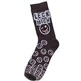 Marabella Socken mit lustigen Sprüchen in Einheitsgröße Emoji Socken mit Spruch, Sprüche-Socken:Leck M