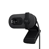 Logitech Brio 100 Full HD-Webcam für Meetings und Streaming, Auto-Lichtausgleich, integriertes Mikrofon, Abdeckblende, USB-A, für Microsoft Teams, Google Meet, Zoom und mehr - Grap