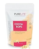 PURELITE Cocoa Drops weiss 450g, zuckerreduzierte weiße Schokodrops ohne Zuckerzusatz mit Erythrit & Stevia ohne Nachgeschmack, Schokotropfen zum Backen, kalorienbewusst 70% weniger Zuck