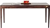 Kare Design Brooklyn Walnut Tisch, Esszimmertisch aus Massivem Sheesham-Holz, Eiche, Dunkelbraun gebeizte Esstisch, (H/B/T) 76 x175x90