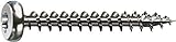 SPAX Universalschraube aus Edelstahl rostfrei A2, 5,0 x 25 mm, 200 Stück, T-STAR plus, Halbrundkopf, Vollgewinde, 4CUT, 0207000500253