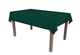 ALOHA Tischdecke Tischtuch Tischtücher Tischwäsche Tischdekoration Tafeltuch Farbe und Größe wählbar (Dunkelgrün/quadratisch / 100cm x 100cm)