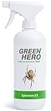 Green Hero Spinnen-Ex Spray zur Spinnenbekämpfung 500ml, Fernhaltemittel gegen Spinnen, Vertreibungsmittel, Innen und Außen, langfristige Spinnenabwehr,