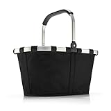 reisenthel carrybag black - Stabiler Einkaufskorb mit viel Stauraum und praktischer Innentasche – Elegantes und wasserabweisendes Desig