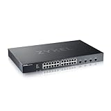 Zyxel Nebula Gigabit Ethernet Smart-Managed Switch mit 24 Ports, Vier 10G SFP+ Slots und Hybrid Cloud-Modus [XGS1935-28]