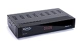 Xoro HRT 8730 Hybrid DVB-C/DVB-T/T2 Receiver (HDTV H.265, kartenloses Irdeto-Zugangssystem für Freenet TV, Kabelfernsehen, Mediaplayer, PVR Ready, HDMI, USB 2.0, 12V) schw