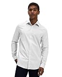 Gilby Park Fremont Classic - Regular fit Hemd Herren Weiß Gr. XXL - Langarm Herrenhemd aus Bügelleichte Baumwolle mit Stretch - ideale Business Hemden für M