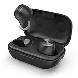 Thomson Bluetooth Kopfhörer (True Wireless In Ear Kopfhörer mit Mikrofon, Earbuds mit Ladestation, leichte kabellose Kopfhörer mit Sprachassistent und Touch Control, IPX4, Bluetooth 5.0), Schw