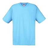 Fruit of the Loom - T-Shirt 'Original T' / Sky Blue, XL