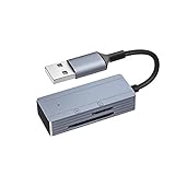 SD-Kartenleser, TargetGo USB zu SD TF Kamera Speicherkartenleser Bildbetrachter unterstützt SD/Micro SD/SDHC/SDXC/MMC Kompatibel mit Mac Windows Linux C