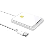Kasmole CAC-Leser - USB-Smartcard-Zugriffsleser - Universeller Mehrzweck-USB-Smartcard-Leser für Zahlungen, Steuerarbeiten, Online-Geldautomatenüberweisung