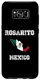 Hülle für Galaxy S8+ Rosarito Mexiko Vintage Mexiko Flagge Karte Desig