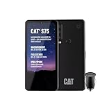 Cat S75 - Robustes, 5G-Smartphone mit Satellitenverbindung (IP68 & IP69K, MIL SPEC 810H, superhelles 6.58” FHD+ 120Hz Display, 2GHz Octa Core Processor, 5000mAh Akku, 6GB/128GB, Android 12) - Schw