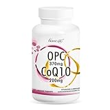 OPC und CoQ10 Line@ | Leistungsstarkes 2-in-1-ANTIOXIDANT | Trockenextrakt aus rotem Wein 370 mg und COENZYME Q10 200 mg | 60 Kapseln | 2 MONATE