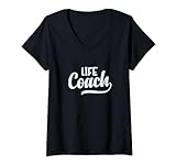 Damen Life Coach Zertifizierter Gesundheitscoach Motivationscoaching T-Shirt mit V