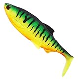 Westin Ricky The Roach 10cm 14g Shadtail - 2 Gummifische, Farbe:Firetig