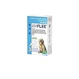 Amflee Spot On Floh- und Zeckenmittel für Hunde von 20-40 kg (L), 3 Einzeldosis-Pipetten mit 268 mg Fipronil, Lösung zum Auftrop