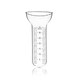 BigDean Regenmesser/Niederschlagsmesser - Für 1-35 mm Messungen - Einfach abzulesen - Qualität aus Glas - Perfekt für das Messen von Niederschlagsmeng