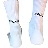 Generisch DIFIGIANO Statement Crew Socks Unisex Streetwear Tennissocken Sportsocken Socken Weiß Größe M