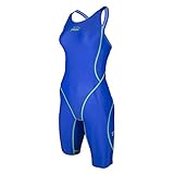 ZAOSU Wettkampf-Schwimmanzug Z-Blue für Mädchen und Damen in blau, Größe:140