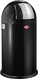 Wesco 175 831 Pushboy Abfallsammler 50 Liter schwarz 40 x 40 x 75.5cm (L/B/H), E